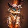 Steampunk Cat Paint By Numbers