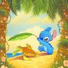 Stitch And Friends Colorful Flowers Paint By Numbers