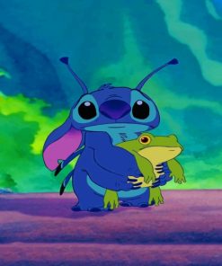 Stitch and Frog Cartoon Paint By Numbers
