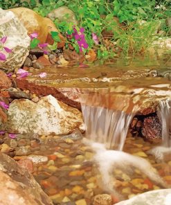 Nature Waterfall Landscape Paint By Numbers