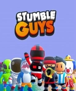 Stumble Guys Video Game Paint By Numbers