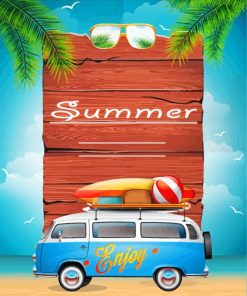 Summer Car Adventures Paint By Numbers