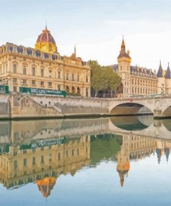 Paris Sunrise by the Seine Paint By Numbers