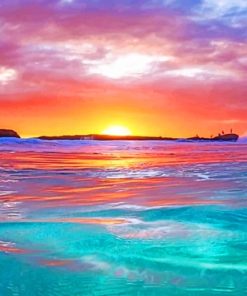 Ocean Sunset Seaside Paint By Numbers