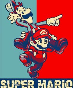 Super Mario Animation Paint By Numbers