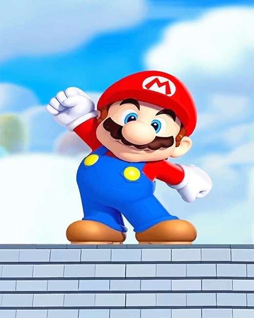 Finalizing Super Mario Video Game Artwork