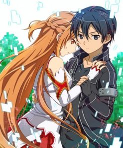 Sword Art Online Anime Couple Paint By Numbers