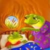 Frog Family Illustration Paint By Numbers