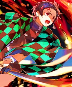 Tanjiro Kamado Anime Paint By Numbers