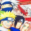 Team Minato Naruto Manga Paint By Numbers