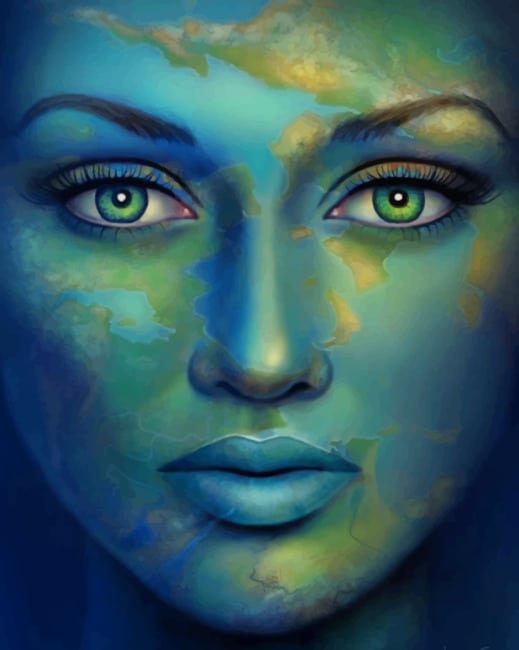 Finalizing Mystical Earth Faces Artwork