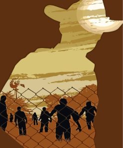 The Walking Dead Zombies Paint By Numbers