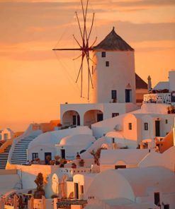 Thira Santorini Scenery Paint By Numbers