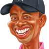 Tiger Woods Caricature Paint By Numbers