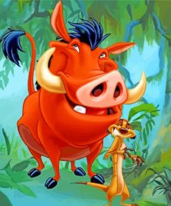 The Lion King Timon And Pumbaa Paint By Numbers