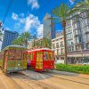 New Orleans City Trams Paint By Numbers