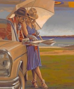 Romantic Vintage Travel Paint By Numbers