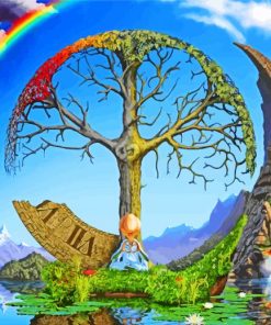 Rainbow Tree of Life Paint By Numbers