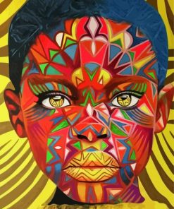 Trippy African Art Paint By Numbers