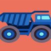 Easy Dump Truck Paint By Numbers