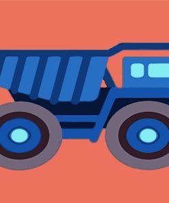 Easy Dump Truck Paint By Numbers