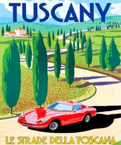 Tuscany Landscape Paint By Numbers