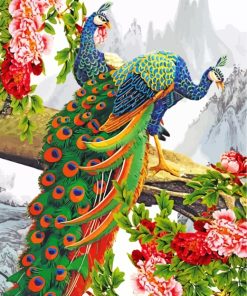 Indian Peafowl Paint By Numbers