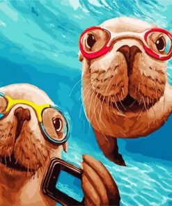 Seal Underwater Paint By Numbers