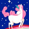 Unicorn and Rainbows Easy Painting for Kids Paint By Numbers