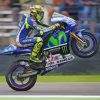 Blue Motorcycle Racing Valentino Rossi Paint By Numbers