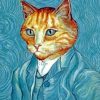 Van Gogh Cat Aesthetic Paint By Numbers