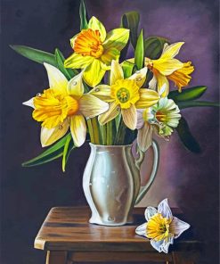 Floral Aesthetic Vase Paint By Numbers