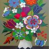 Vintage Flower Vase Paint By Numbers