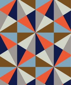 Geometric Abstract Paint By Numbers