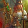 Steampunk Woman Paint By Numbers