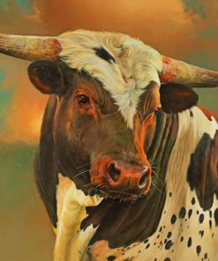 Vintage Cow Calf Paint By Numbers