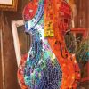 Violin Mosaic Pattern Paint By Numbers
