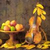 Vintage Violin Still Life Paint By Numbers
