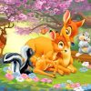 Disney Bambi and Thumper Paint By Numbers