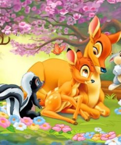 Disney Bambi and Thumper Paint By Numbers