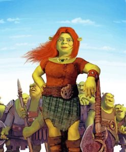 Shrek's Warrior Fiona Adventures Paint By Numbers
