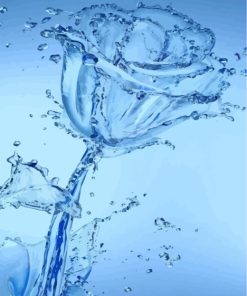 Rose Water Drop Paint By Numbers