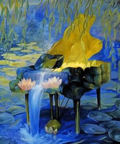 Surrealist Waterfall Piano Paint By Numbers