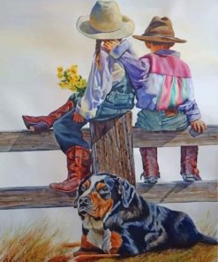 Western Dogs and Siblings Paint By Numbers