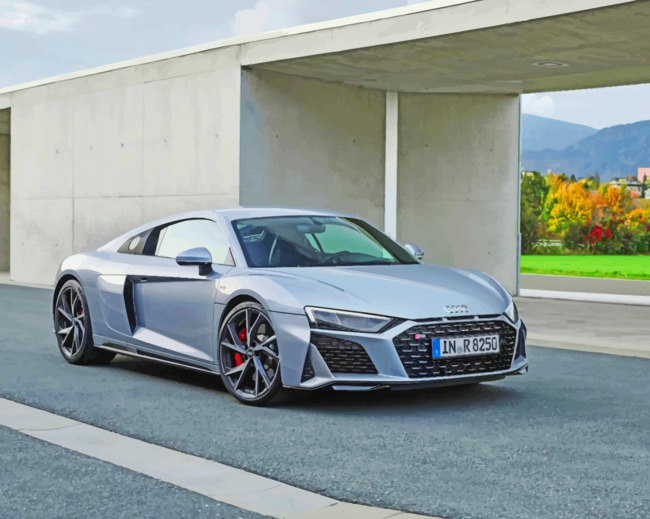 Finalizing the Grey Audi R8 Sport Car Painting