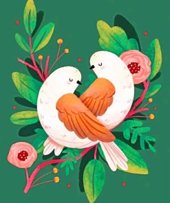 White Birds Animal Paint By Numbers