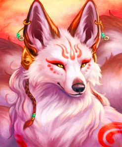 White Fox Aesthetic Paint By Numbers
