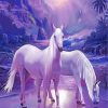 Majestic White Horses Paint By Numbers