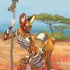 Wild Dog Animal Paint By Numbers