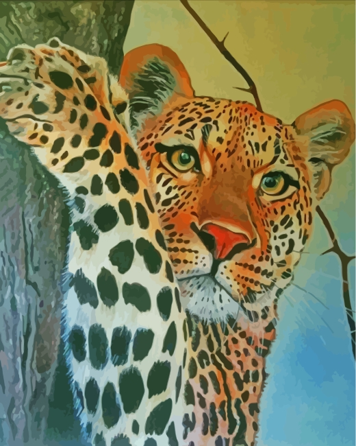 Finalizing Wild Tiger Paint By Numbers Artwork